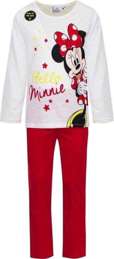 Minnie Mouse - Pyjama - Wit - 6 jaar - 116cm