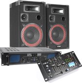 Complete Bluetooth DJ geluidsinstallatie 500W