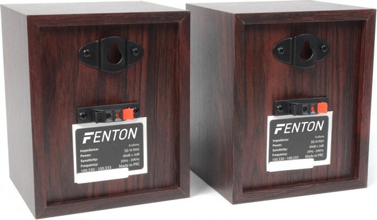 Surround set home cinema 5.0 - Fenton 1150 Watt - Complete set met 5 speakers - Walnoot
