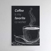 Coffee - Walljar - Wanddecoratie - Poster ingelijst