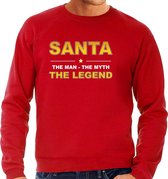 Santa sweater / outfit / the man / the myth / the legend rood voor heren - Kerst kleding / Christmas outfit M