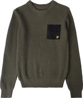 Lyle en Scott Woven pocket knit Groen