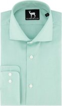 GENTS | Blumfontain Overhemd Heren Volwassenen ribstructuur groen Maat XL 43/44