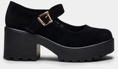 Koi Footwear Tira Suede Classic Mary Janes Pumps Zwart