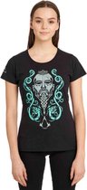 Assassin's Creed Dames Tshirt -XL- Valhalla Northman & Ornaments Zwart