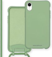 iMoshion Hoesje Met Koord Geschikt voor iPhone Xr - iMoshion Color Backcover met afneembaar koord - Groen