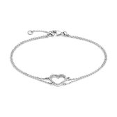 FAVS Damen-Armband HERZ 925er Silber rhodiniert Zirkonia One Size 87685683