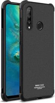 IMAK Huawei P30 Lite Hoesje TPU met Screenprotector Matte Zwart