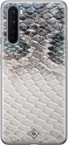OnePlus Nord hoesje siliconen - Oh my snake | OnePlus Nord case | blauw | TPU backcover transparant