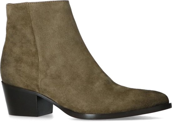 | Manfield Dames Khaki suède enkellaarsjes Maat 37 Bruine Suede enkellaarsjes kopen? | BESLIST.nl | Lage prijs