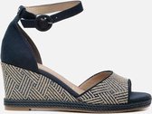 Tamaris Sandalen met sleehak blauw - Maat 39