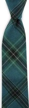 We Love Ties - Stropdas katoen geruit groen - katoen - groen / blauw / wit