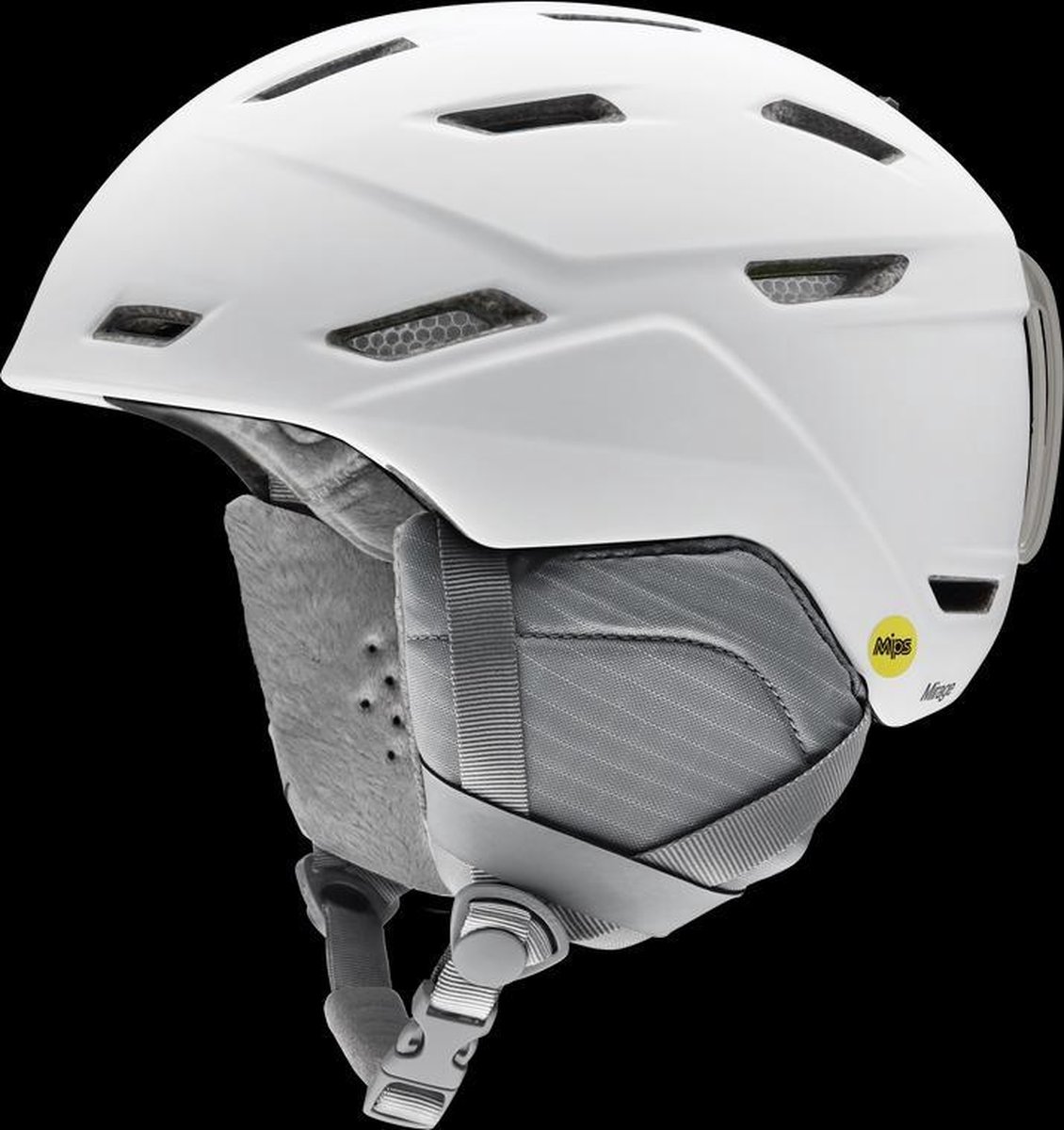 Smith Skihelm Dames Mirage MIPS Snowboard Helm Wintersport bescherming Mat 51-55 Wit
