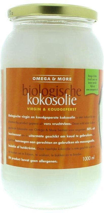 Kikker vorst Consequent Omega & More Kokosolie Eko - 1000 ml | bol.com