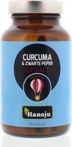 Hanoju Curcuma poeder & zwarte peper extract 90 capsules