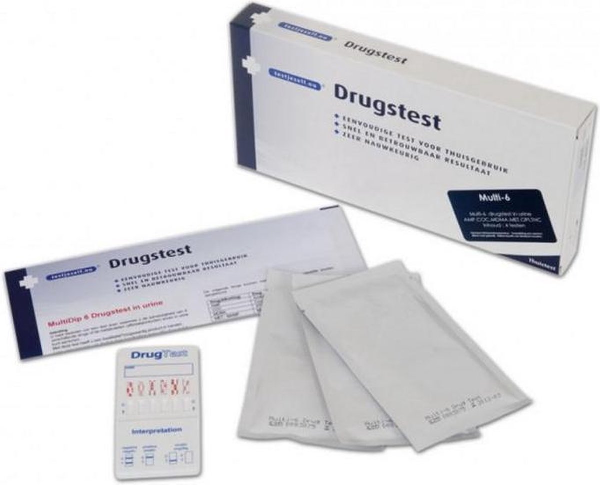 Goedkoopste Testjezelf.nu Multidrugtest 6 urine 2 Stuks