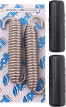 Uitlaat-trekveerset Polini RVS met Rubber 67mm