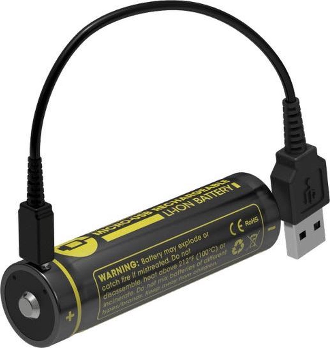 Nitecore Batterij 18650 Li-Ion 2600mAh met USB-Poort
