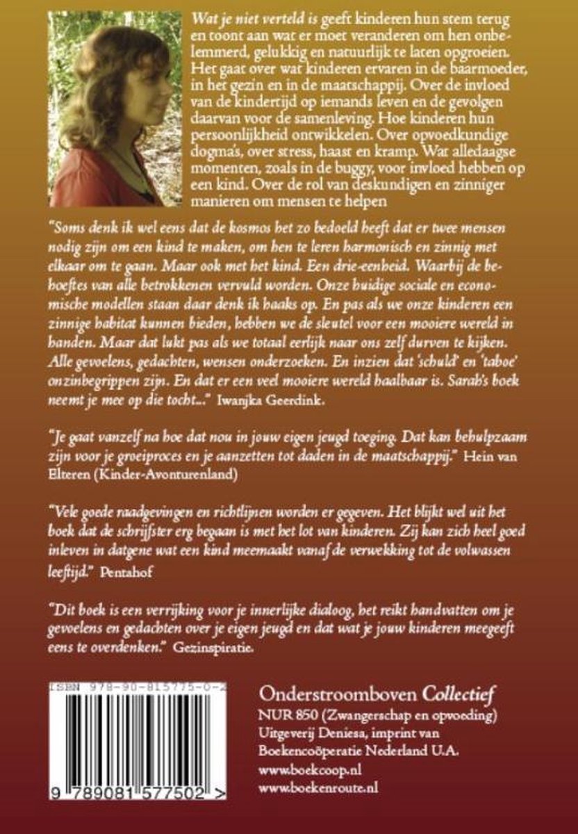 Wat je niet verteld is... - back cover