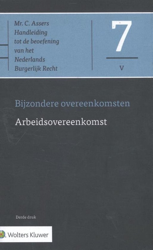 Asser-serie 7-V -   Arbeidsovereenkomst - cover