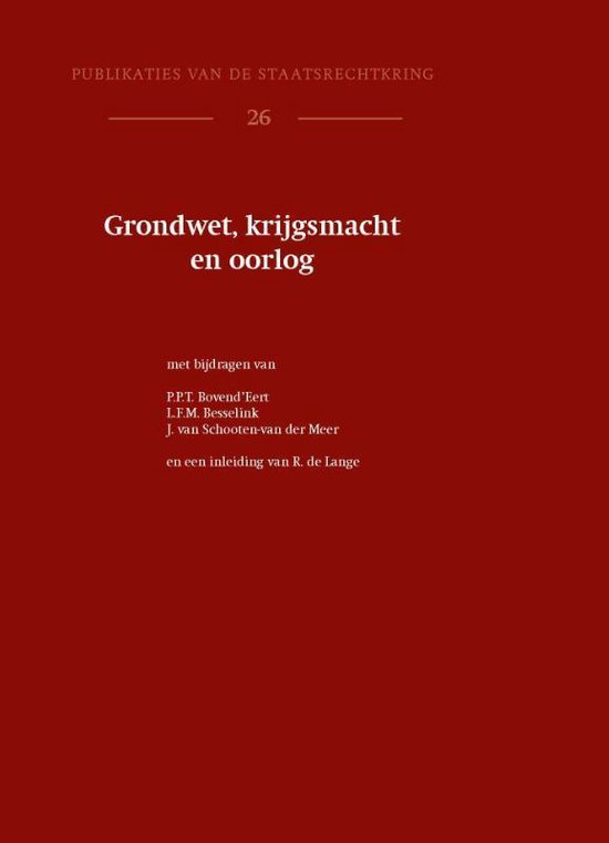 Grondwet, krijgsmacht en oorlog - cover