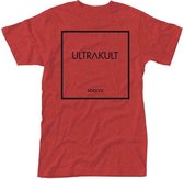 Ultrakult Unisex Tshirt -L- ULTRAKULT (VINTAGE WASH) Rood