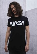 Urban Classics NASA Heren Tshirt -M- NASA Worm Zwart