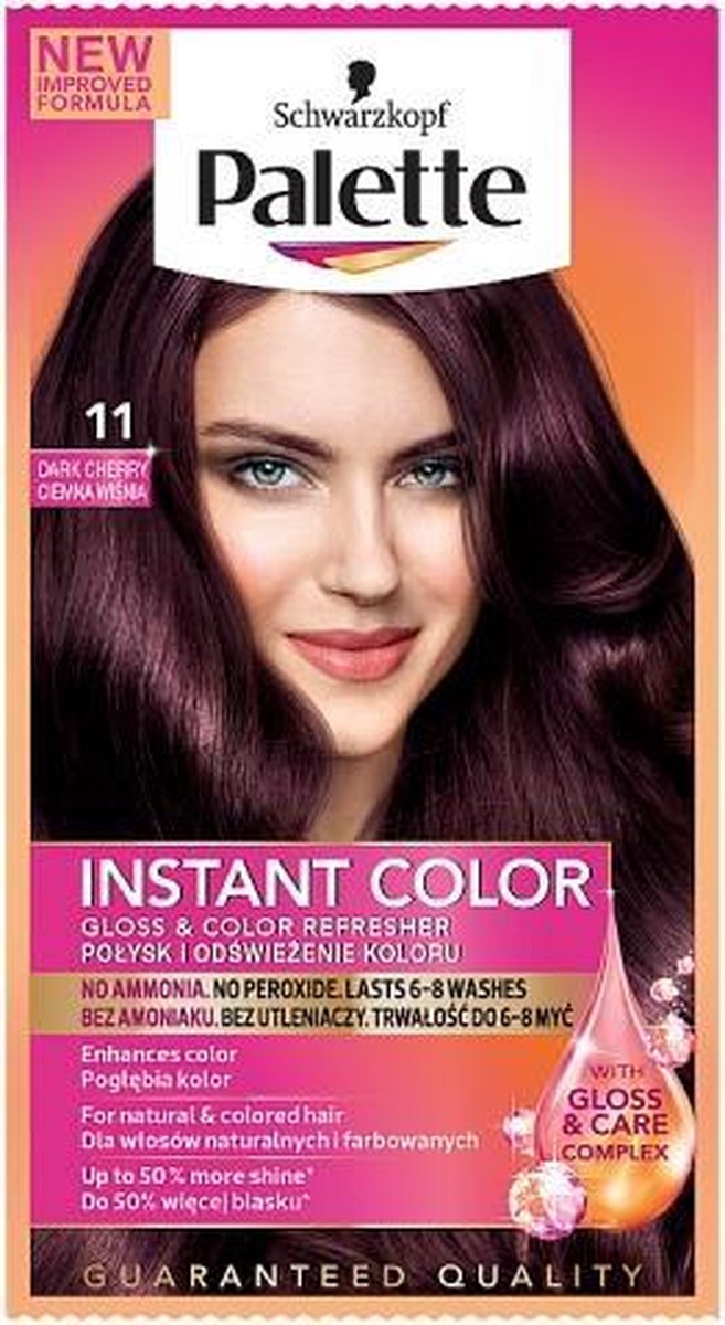 Palette - Instant Color Shampoo For Hair Coloring Washable 11 Dark Cherry 25Ml