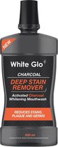 White Glo - Charcoal Deep Stain Remover Rinsing Liquid Against Discoloration And Plaque Development 500Ml