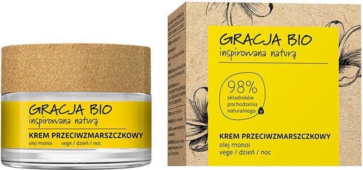 Gracia - Bio Anti-Wrinkle Cream For Day And Night Monoi Oil 50Ml