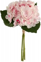 kunstbloemen hortensia 35 cm wit/roze/groen