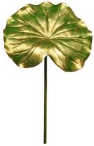 kunstplant Lotus Leaf Royal L 60 cm zijde goud