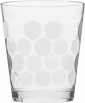 drinkbeker Dot Dot 420 ml wit/transparant