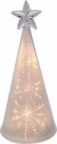 decoratie-kerstboom led 8 x 22 cm zilver