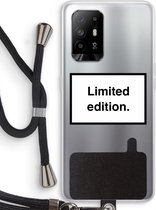 Case Company® - Oppo A94 5G hoesje met Koord - Limited edition - Telefoonhoesje met Zwart Koord - Bescherming aan alle Kanten en Over de Schermrand