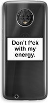 Case Company® - Motorola Moto G6 hoesje - My energy - Soft Cover Telefoonhoesje - Bescherming aan alle Kanten en Schermrand