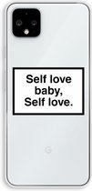 Case Company® - Google Pixel 4 XL hoesje - Self love - Soft Cover Telefoonhoesje - Bescherming aan alle Kanten en Schermrand