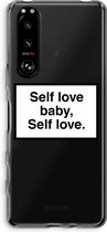 Case Company® - Sony Xperia 5 III hoesje - Self love - Soft Cover Telefoonhoesje - Bescherming aan alle Kanten en Schermrand