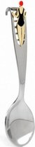 lepel Splash 3,3 x 1,9 x 15 cm RVS zilver