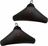 kledinghangers opblaasbaar 43 x 21 cm zwart 2 stuks