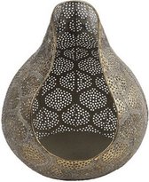 waxinelichthouder Cassie 22 x 24 cm staal brons