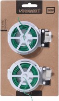 binddraad 20 m staal/polyetheen groen 2 stuks