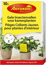 insectenvallen voor kamerplanten 14,3 cm geel 10 stuks