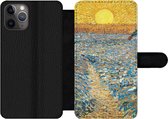 Telefoonhoesje Geschikt voor iPhone 11 Pro telefoonhoesje - De zaaier - Vincent van Gogh - Met vakjes - Wallet case met magneetsluiting