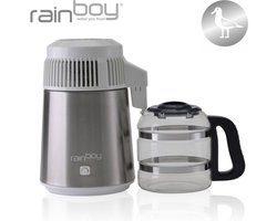 Versapers - Rainboy Albatros - Water destilleerapparaat - hoge kwaliteit - 3 jaar garantie - glazen karaf - RVS - water distiller - waterdestilleerder - destilleerketel - waterfilter - waterzuiveraar - water zuiveren apparaat
