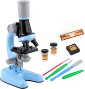 Childly Microscoop Voor Kinderen - Microscoop Digitaal Kleurrijk - Microscoop Inclusief Accessoires- Digitale microscoop 1200x zoom - Blauw