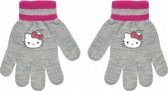 handschoenen Hello Kitty acryl grijs/roze one-size