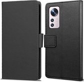 Cazy Xiaomi 12 Pro Book Wallet Case Telefoonhoesje - Zwart