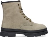 Ton & Ton Klara Veterboots - Laarzen Met Veters - Meisjes - Groen - Maat 22