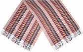 sjaal met print dames 180 x 65 cm polyester roze one-size
